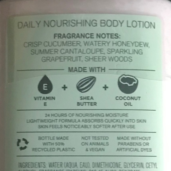 Bath & Body Works Pink Cucumber Melon 24 hr Moisture Body Lotion 8 fl oz/236 ml - Picture 6 of 15